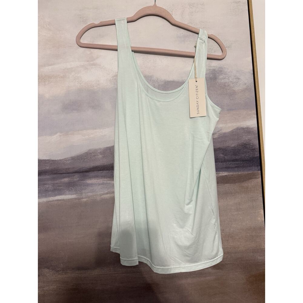Sunday Citizen Naked Modal Sleep Set - Tank/Shorts Mint Large